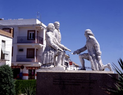 Monument to remember the repopulated of this lands dedicated to Carlos III (1716-1788), King of S?