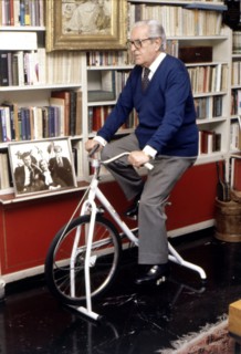 Joaquin Calvo Sotelo (1905-1993), Spanish writer, photo at his home in 1989.