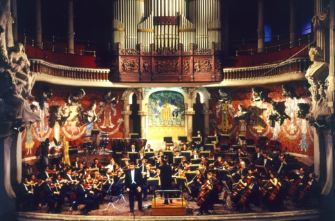 Concert of the Orchestra at the Palau de la Musica Catalana, with the soloist baritone Joan Pons.