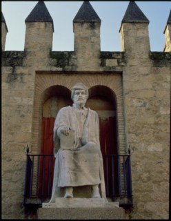 Monument in the city of Córdoba dedicated to Averroes (1126-1198), philosopher, lawyer, doctor an?