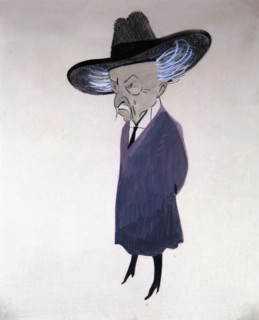 Narcis Oller Moragas (1846 - 1930), Spanish novelist and writer in Catalan language, caricature o?