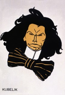 Jan Kubelik (1880-1940), Czech violinist and composer, caricature by BON, Romà Bonet Sintes (1886?