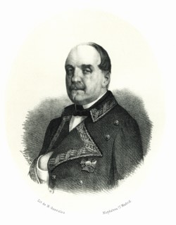 Leopoldo O'Donnell (1809-1867), general lieutenant in the army of Elizabeth II during the 1st Car?