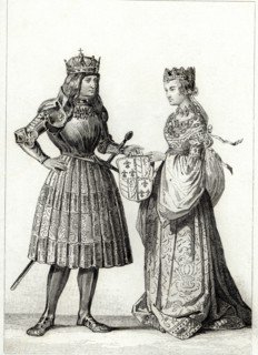 Maximilian I (1459-1519), emperor of Germany from 1493-1519 with Mary of Burgundy, parents of Phi?