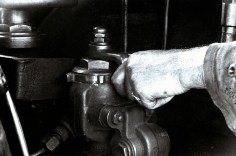 Steam train engine, Westinhause brake system.