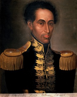 Simon Bolivar 'The Liberator' (1783-1830), soldier and hero of the American Independence, portrai?
