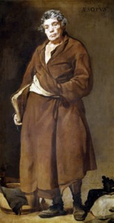 Aesop (7th-6th century bC), Greek writer of fables, oil painting by Velazquez.