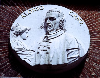 Alonso Cano (1600-1676), Spanish Painter and sculptor, medallion on the façade of the Prado Museu?
