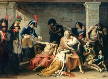 Hunger of Madrid, 1818, oil by Jose Aparicio.