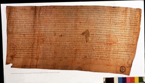 Sacramental Testament of a citizen of Barcelona called Muç, in which it is cited for the first ti?
