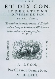 Cover of the work 'Ciento diez consideraciones divinas' (One hundred and ten divine consideration?