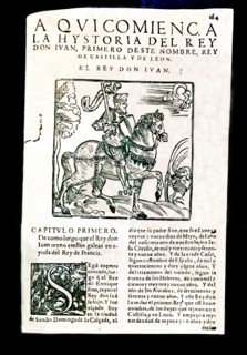 Chronicle of the Kings of Castile by Pedro Lopez de Ayala, beginning of the story of King John I ?