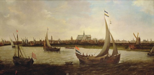 View of the city of Haarlem from the north.