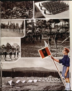 Scenes of children's camps organized by the Spanish Falange.