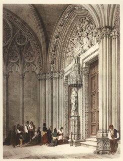 Gate under Pamplona Cathedral.