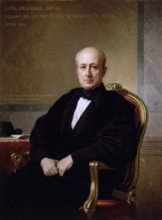 Manuel Cortina (1802-1878), Spanish politician, oil.