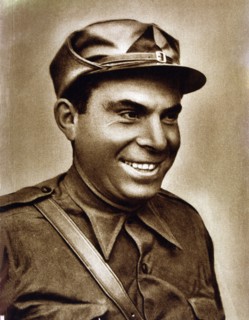 Buenaventura Durruti (1896-1936), Spanish anarchist leader, reproduction of a photograph.