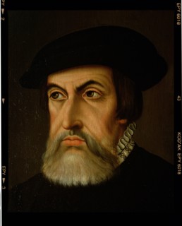 Hernán Cortés (1485-1547), Spanish conqueror.