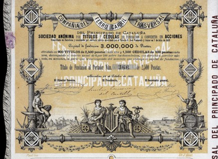Document of the Fundación de la Compañía del Ferrocarril Transversal del Principado de Catalunya,?