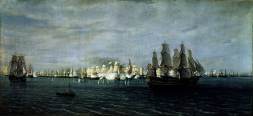 Battle of Trafalgar (21 October 1805).