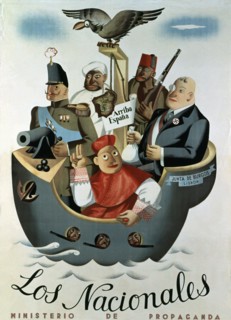Spanish Civil War (1936 - 1939), 'The National', poster published by the Ministry of Propaganda i?