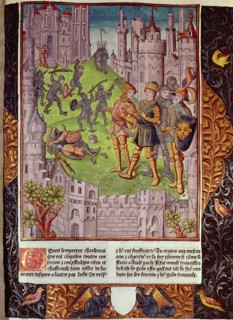 Charlemagne against the Saracens in Spain to liberate the tomb of St. James, the first conquered ?