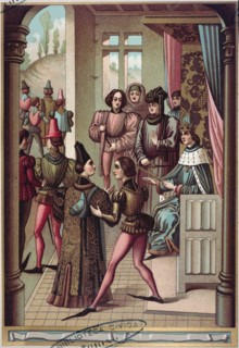 Philip VI, king of France, arrests the representative of Edward III of England (1328), Miniature ?