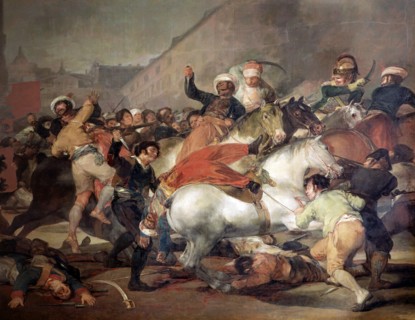 Fighting against the Mamelukes, the May 2, 1808, oil by Goya.