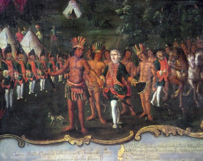 Matorras Governor's Camp in the Chaco, 1774, detail.