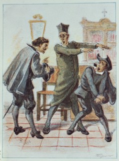 Illustration of the 19th century in 'El Alguacil alguacilado' (The bailiffed bailiff), by Francis?