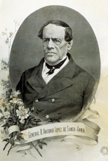 Antonio Lopez Santa Anna (1791-1876), Mexican military and political, President of the Republic i?