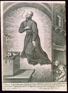 San Ignacio de Loyola (Iñigo Lopez de Loyola). (1491-1556), in full levitation living in Barcelon?