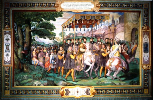 Solemn entry of Francis I of France, Emperor Charles V, and Cardinal Alessandro Farnese in Paris ?