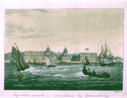 Naval Hospital and Greenwich Observatory, engraving.