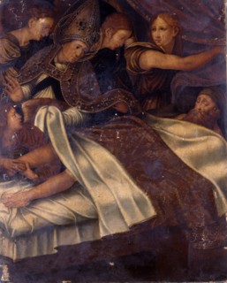 Altarpiece of San Severo, miraculous healing the king of Catalonia and Aragon, Martin the Human, ?
