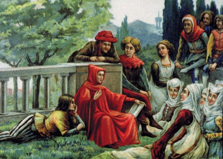 Drawing upon the story of one of the ten novels in 'The Decameron' by Giovanni Boccaccio.