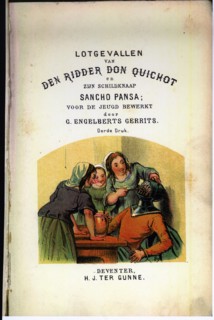 Title page of the book 'El ingenioso hidalgo Don Quijote de la Mancha' (The Ingenious nobleman Do?