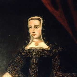 Detail of the portrait 'Juana la Loca' (1479-1555), Queen of Castile and daughter of the Catholic?