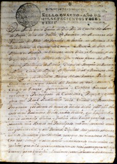 Decreto de Nueva Planta (Decree of New Plant), first page, special political-administrative regim?
