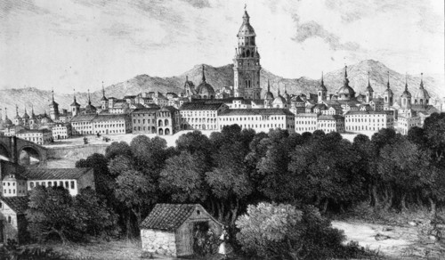 1st Carlist War from 1833 to 1840, overview of the city of Murcia, taken by the southern part, en?