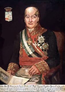 Francisco Ramón de Eguia (1750-1827), Spanish general and minister, who abolished the Constitutio?