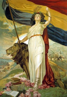 Poster with the representation of the Second Republic, proclaimed on April 14, 1931.