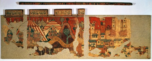 The conquest of Majorca, mural painting, from the late 13th century.
