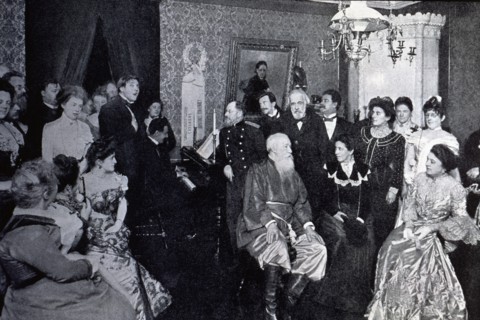 Rimsky Korsakov, the bass Feodor Chaliapine, the composer Cesar Cui and the singer Blumenthal dur?
