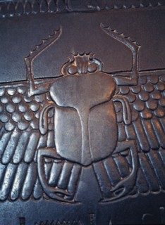 Detail of a relief of a beetle in the sarcophagus of the vizier Ghemenef - Har - Bak.