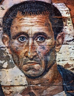 Portrait of a man, from El Fayum in Egypt.