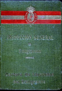 Identity wallet of the emigrant, it was required sealed and with a passord prior to travel to wor?