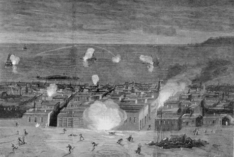 Pacific War, bombing of the city of Iquique, port of Chile, by the Chilean fleet on the night of ?