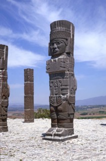 Tula, religious civic center of the Toltec culture founded around 900 BC. JC, under the name Toll?