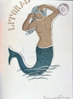 Title page of the poetry magazine 'Litoral' no. 2, drawing by Benjamín Palencia, founded in Malag?